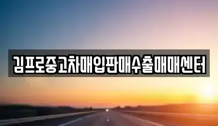 경남 함안군 가야읍 중고차 전문 김프로중고차매입판매수출매매센터