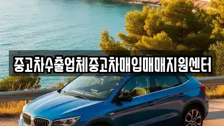 경북 영주시 안정면 중고차매입 전문 중고차수출업체중고차매입매매지원센터