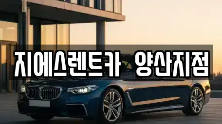 경상남도 양산시 렌트카 전문 지에스렌트카  양산지점