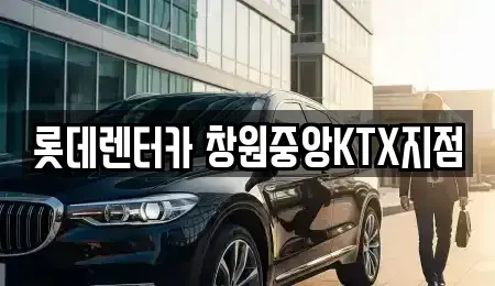 경상남도 창원시 성산구 단기렌트카 전문 롯데렌터카 창원중앙KTX지점