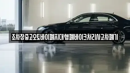 경상북도 김천시 덕곡동 중고차 전문 조차장중고오토바이폐지대행폐바이크처리사고차폐기