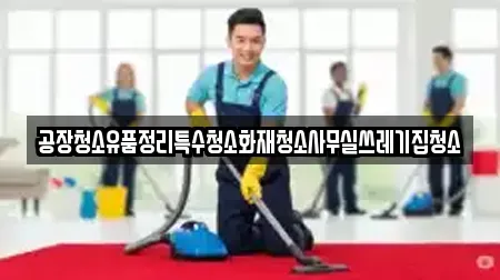 공장청소유품정리특수청소화재청소사무실쓰레기집청소