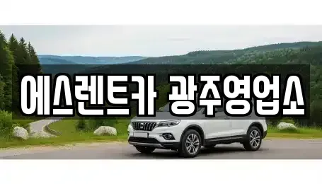 광주 남구 이장동 렌트카 전문 에스렌트카 광주영업소