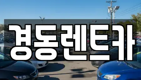 대구 중구 화전동 렌트카 전문 경동렌트카
