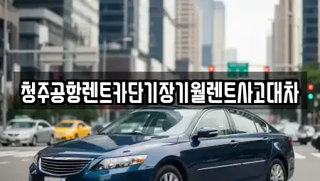 대전 대덕구 단기렌트카 전문 청주공항렌트카단기장기월렌트사고대차
