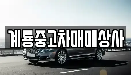 대전광역시 동구 대별동 중고차 전문 계룡중고차매매상사