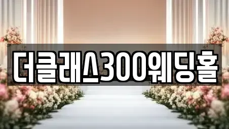 더클래스300웨딩홀
