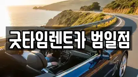 부산광역시 동구 범일동 렌트카 전문 굿타임렌트카 범일점