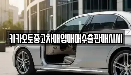 서울 서대문구 영천동 중고차매입 전문 카카오토중고차매입매매수출판매시세