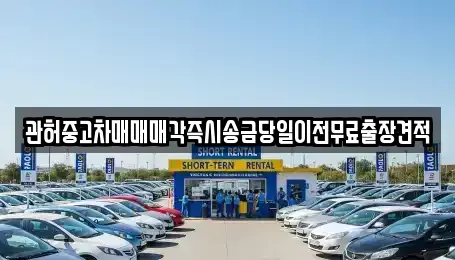 서울 용산구 한강로1가 중고차 전문 관허중고차매매매각즉시송금당일이전무료출장견적