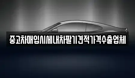 서울 용산구 한강로1가 중고차매입 전문 중고차매입시세내차팔기견적가격수출업체