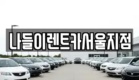 서울 종로구 충신동 렌트카 전문 나들이렌트카서울지점