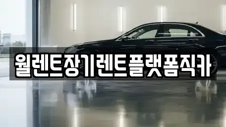 서울 종로구 충신동 장기렌트카 전문 월렌트장기렌트플랫폼직카