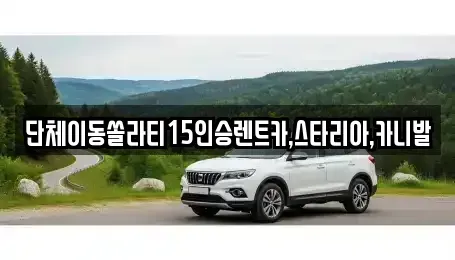 서울특별시 서대문구 북아현동 렌트카 전문 단체이동쏠라티15인승렌트카,스타리아,카니발