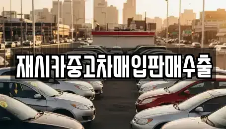 서울특별시 성북구 삼선동3가 중고차매입 전문 재시카중고차매입판매수출