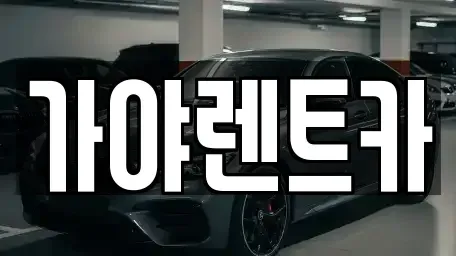 서울특별시 은평구 대조동 렌트카 전문 가야렌트카
