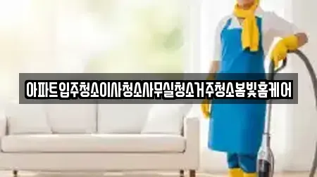 아파트입주청소이사청소사무실청소거주청소봄빛홈케어