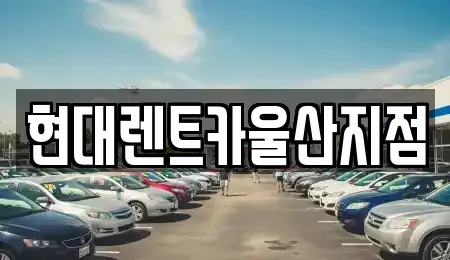 울산광역시 중구 복산동 렌트카 전문 현대렌트카울산지점