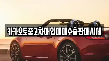 인천 중구 중앙동1가 중고차매입 전문 카카오토중고차매입매매수출판매시세