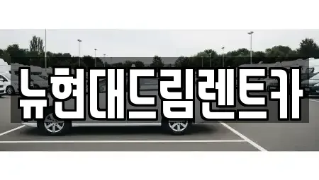 인천광역시 동구 화수동 렌트카 전문 뉴현대드림렌트카
