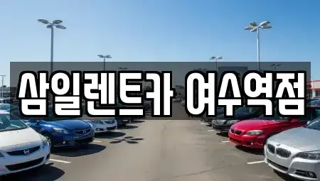 전남 여수시 신월동 렌트카 전문 삼일렌트카 여수역점