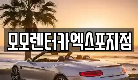 전라남도 여수시 중앙동 렌트카 전문 모모렌터카엑스포지점