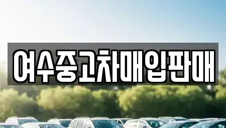 전라남도 여수시 중앙동 중고차매입 전문 여수중고차매입판매