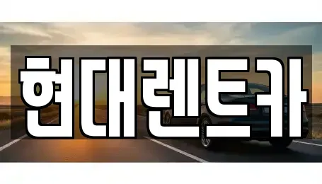 전북특별자치도 군산시 개복동 렌트카 전문 현대렌트카