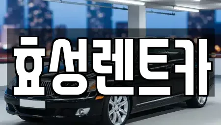 전북특별자치도 군산시 둔율동 렌트카 전문 효성렌트카