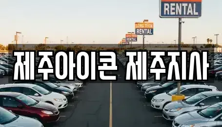 제주 제주시 아라이동 렌트카 전문 제주아이콘 제주지사