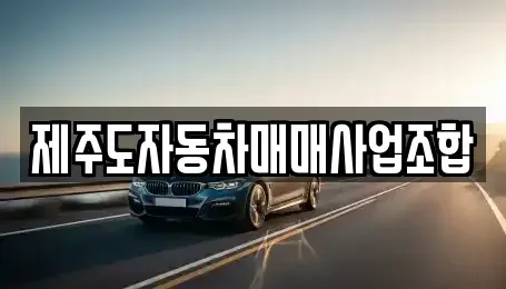 제주 제주시 아라이동 중고차매매 전문 제주도자동차매매사업조합