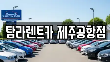 제주 제주시 용담이동 렌트카 전문 탐라렌트카 제주공항점