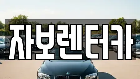 제주 제주시 화북일동 렌트카 전문 자보렌터카