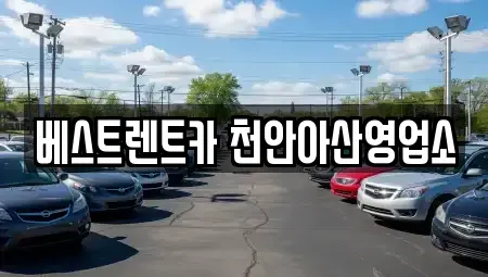 충남 천안시 동남구 유량동 렌트카 전문 베스트렌트카 천안아산영업소