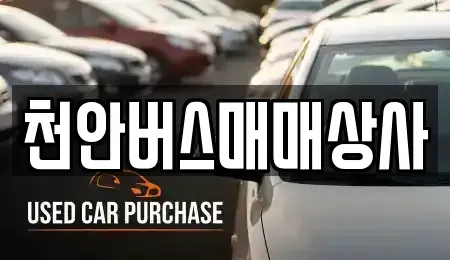 충남 천안시 동남구 유량동 중고차 전문 천안버스매매상사