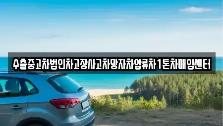 충남 홍성군 광천읍 중고차매입 전문 수출중고차법인차고장사고차망자차압류차1톤차매입센터