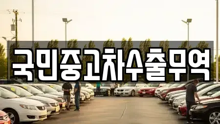 충청남도 아산시 신인동 중고차매매 전문 국민중고차수출무역