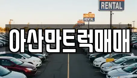 충청남도 아산시 인주면 중고차 전문 아산만트럭매매