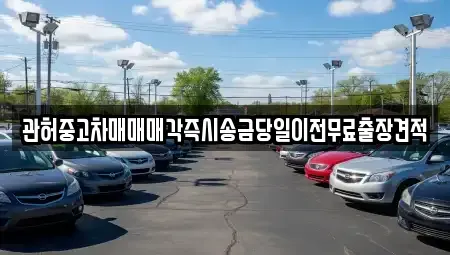 충청남도 천안시 서북구 와촌동 중고차 전문 관허중고차매매매각즉시송금당일이전무료출장견적