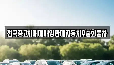 충청남도 천안시 서북구 차암동 중고차 전문 전국중고차매매매입판매자동차수출화물차