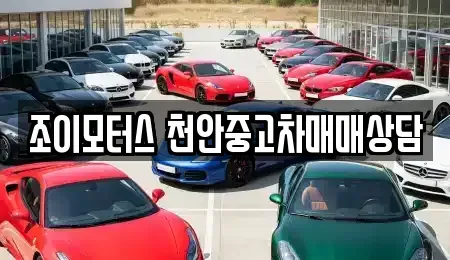 충청남도 천안시 서북구 차암동 중고차 전문 조이모터스 천안중고차매매상담