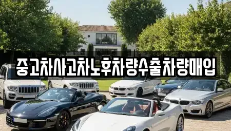 충청북도 청주시 청원구 정하동 중고차매입 전문 중고차사고차노후차량수출차량매입