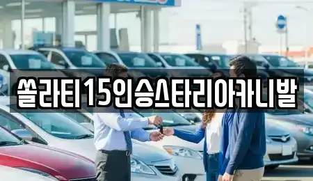 충청북도 충주시 안림동 렌트카 전문 쏠라티15인승스타리아카니발